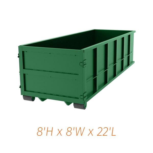 our team can work with you to determine if a forty-yard dumpster is the right size for your project